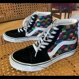 Women’s Van’s Iridescent SK8 Hi top shoes 6.5